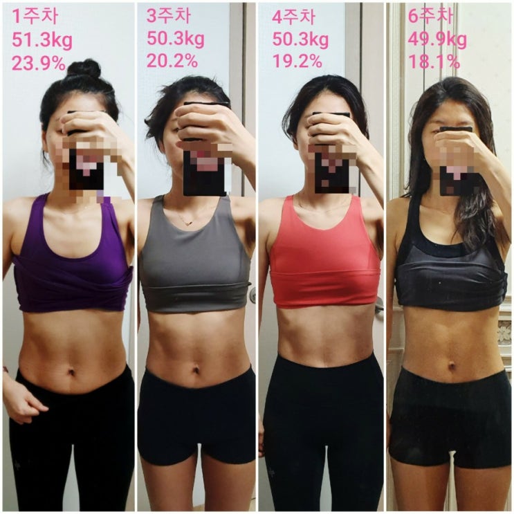 여자 바디프로필 준비 1주~6주 기록[인바디변화,체지방율 18.1%,체지방-5.8% 감량] : 네이버 블로그