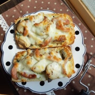 홈브런치메뉴 버섯 치아바타 피자 만들기 with 마켓컬리