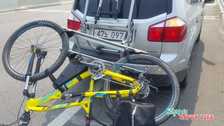 루프형 자전거 캐리어 사고