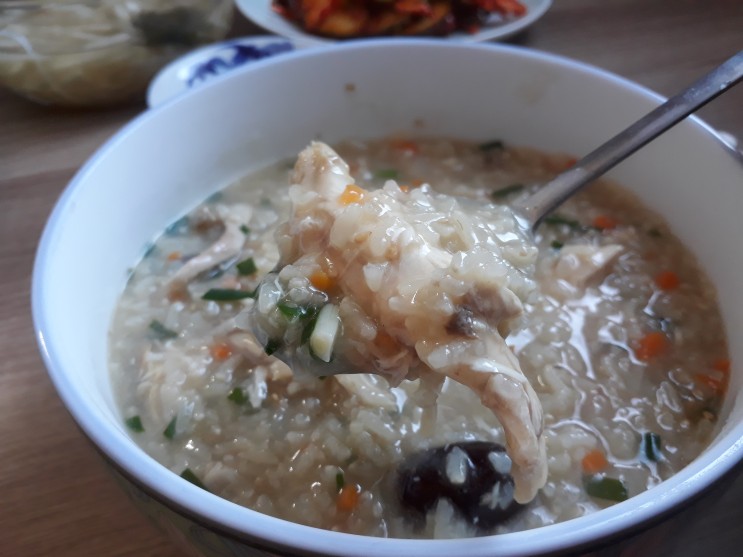 닭죽 끓이는법 닭백숙의 마무리는 찹쌀 닭죽이 정답!! : 네이버 블로그