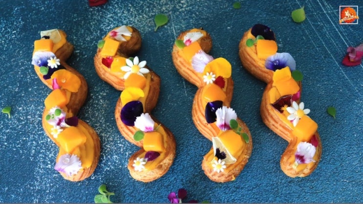 🥭상콤달콤( u )🥭망고 에클레어 만들기~!!//*How to make Mango Eclair !! : 네이버 블로그