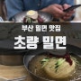 부산 부산역 밀면 만두 맛집 '초량밀면'