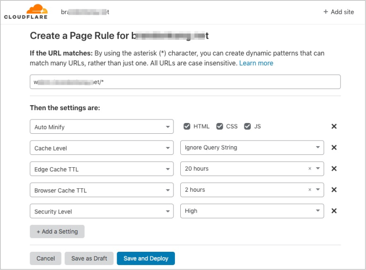 Cloudflare - Page Rules 적용하기 : 네이버 블로그