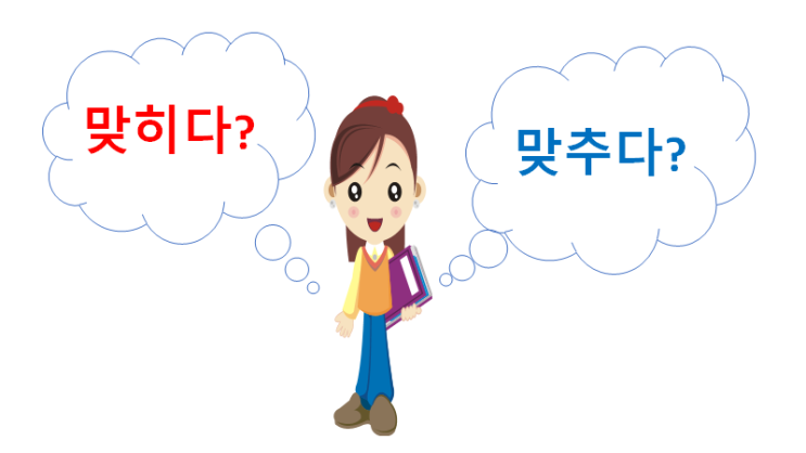 정답을 맞추다/맞히다 '맞춤법이 맞는 것은?' : 네이버 블로그