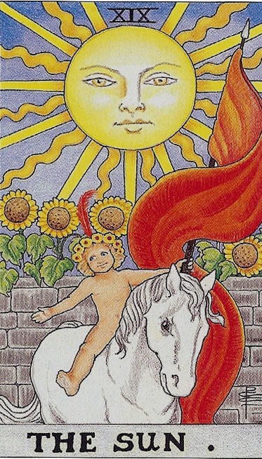 타로 카드)19. THE SUN(태양 카드) : 네이버 블로그