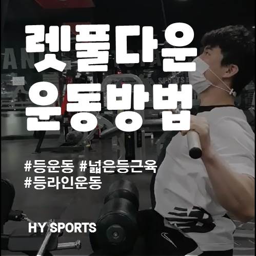 렛풀다운 등운동 하는방법 한양스포츠센터 : 네이버 블로그