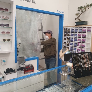 동수원 홈플러스 블루페퍼안경 상업인테리어 보수공사