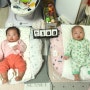 100일째 쌍둥이 성장 사진