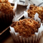 비건 인절미 머핀, 크럼블이 듬뿍 올라가서 너무 맛있어! : Vegan Injeolmi Crumble Muffins
