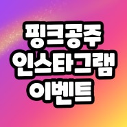 핑크공주 인스타그램 공식계정 런칭 이벤트♬