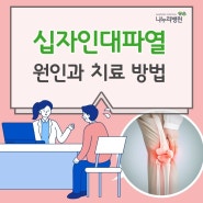 십자인대파열 원인과 치료 방법