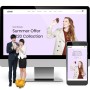 패션/의류 쇼핑몰 반응형 홈페이지 제작, 도메인+호스팅 무료, A타입
