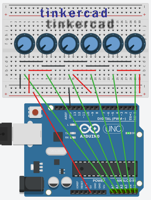 아두이노-UNO, tinkercad, ADC 6개 테스트... 성미시리얼 : 네이버 블로그