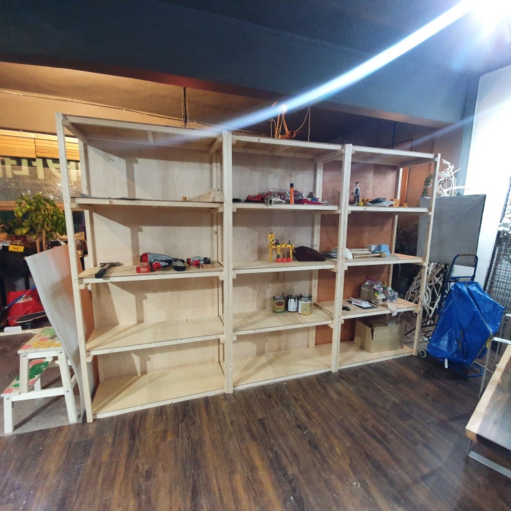 나무 각목, 합판을 이용한 diy 선반 제작 : 네이버 블로그