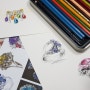 주얼리디자인 색연필스케치 클래스 모집_보석그림그리기 보석색연필수업