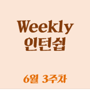 Weekly 외국계 인턴쉽_6월3주차