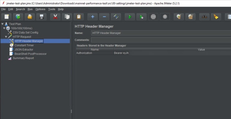 APACHE JMeter - 외부 프로그램 실행(OS Process Sampler), JWT 인증 처리(HTTP Header ...