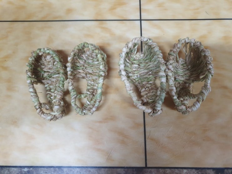 부산 전래놀이 짚풀체험과 짚풀공예 짚신 만들기 했네요 : 네이버 블로그