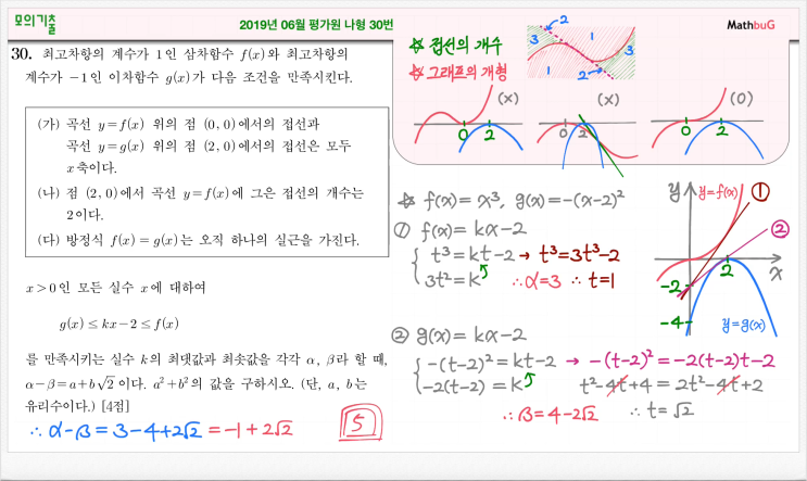 2019년 6월 평가원 나형 30번 : 네이버 블로그