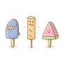 [손그림 일러스트 581편] 아이스크림 그리기 (죠스바,스크류바,수박바)