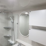 남해/하동 욕실 리모델링 깔끔한 화이트 분위기 욕실로 꾸미기.