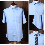 메노모소 반팔 남성와이셔츠 진소라 일반핏 1055 단체복 빅사이즈 와이셔츠, 반팔-1055