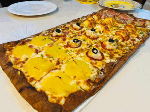 [부천 피자 맛집] 오구쌀피자 추천메뉴 반미터피자 맛나요~~~ : 네이버 블로그
