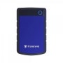 TS1TSJ25H3B 1TB 휴대용 하드 디스크 (HDD) 회색 / 파란색 백업 기능 (버튼 누름으로 데이터 백업) 및 보호 덮개 충격 방지, 단일상품, 단일상품