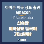 아마존 미국 상표 출원 - Amazon IP Accelerator 신속한 미국 상표 등록이 가능할까?