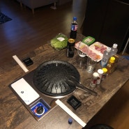 [욜로골로]이반가구-고기 불판 테이블