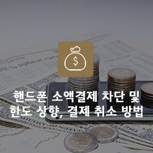 핸드폰 소액결제 차단 및 한도 상향 방법! 휴대폰 내역 확인 후 취소는? : 네이버 블로그