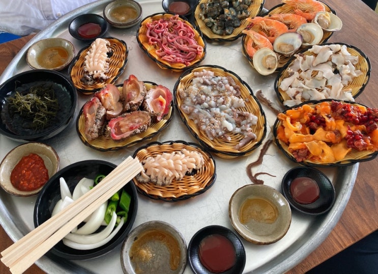 [ 기장 연화리 맛집 ] 해녀촌 해물포장마차촌 해물모둠 맛집 
