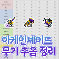 메이플스토리 아케인셰이드 무기 추옵 정리 : 네이버 블로그