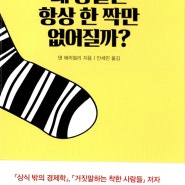 《왜 양말은 항상 한 짝만 없어질까? Irrationally Yours》 댄 애리얼리 Dan Ariely / 인간을 보는 통찰력과 위트가 넘치는 행동경제학자의 상담