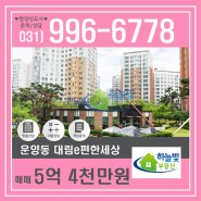 [거래완료] 김포한강신도시 운양동 ★강추 갭투자★ 대림e편한세상아파트