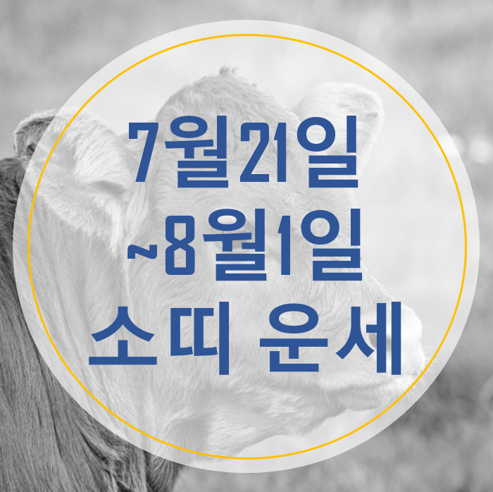 소띠 운세 (2020년 7월 21일 ~ 8월 1일) : 네이버 블로그