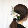 [헤어피스&신부부케]Bq-66 군산 웨딩 부케와 꽃 머리장식