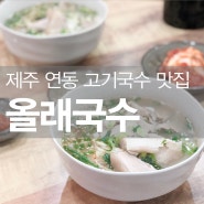 [제주 연동 맛집] 연동 고기국수 맛집 "올래국수"