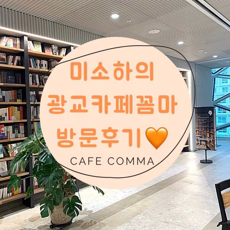 [광교 북카페] 카페꼼마(cafe comma) 광교 갤러리아 백화점...