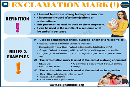 느낌표 “EXCLAMATION MARK” ! (필리핀글로벌스카이에듀,세부GS아카데미) : 네이버 블로그