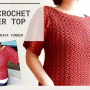 Lacy crochet sweater top FO