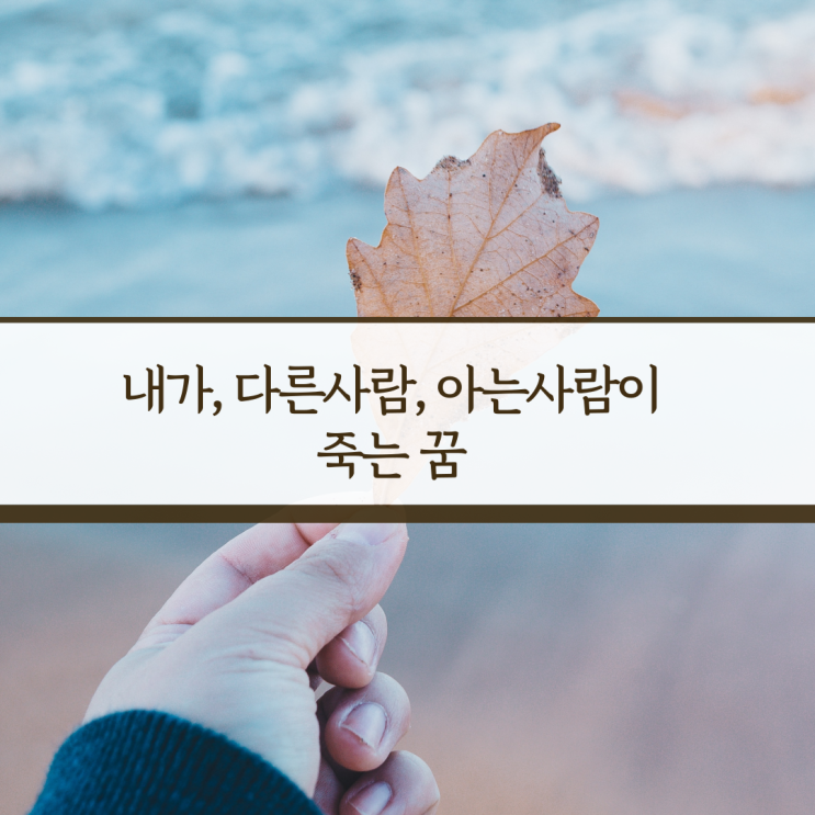 내가 죽는 꿈, 다른사람이 죽는꿈, 아는 사람이 죽는꿈 : 네이버 블로그