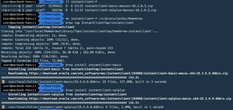 Mac에서 Oracle Instant Client - Homebrew : 네이버 블로그