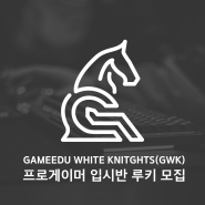 Gameedu White Knights(GWK) 팀 강의 출시 안내