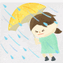 [일본어한마디]엄청난 비가 계속되고 있어/우산을 써도 홀딱 젖어버려