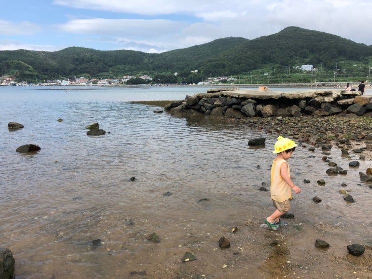 아이랑거제여행 조용한 거제 사곡해수욕장