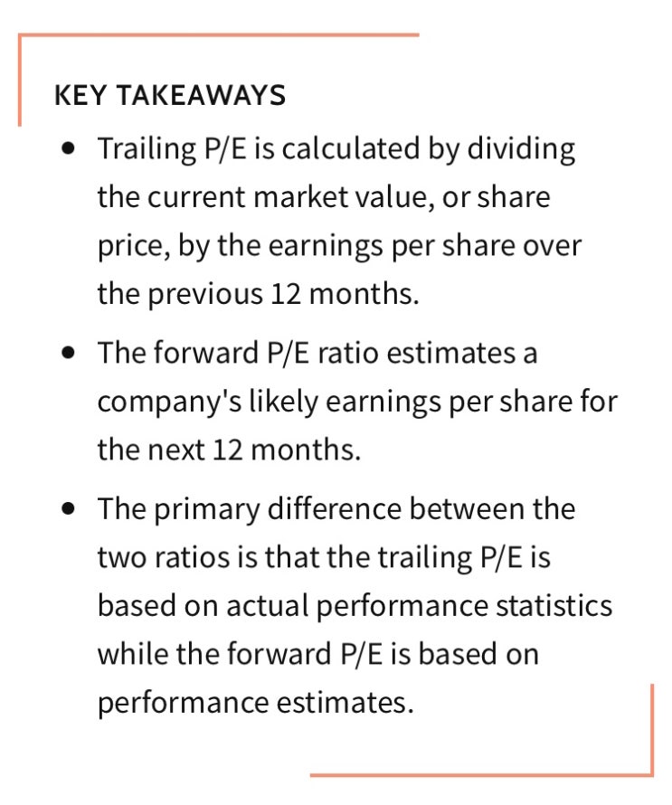 테슬라 Trailing/Forward PER 계산법 (P/E, P/E Adjusted) : 네이버 블로그