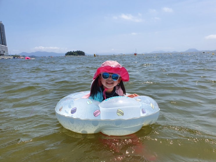 여수 웅천 해변공원 - 아이랑 놀기 좋은 해수욕장