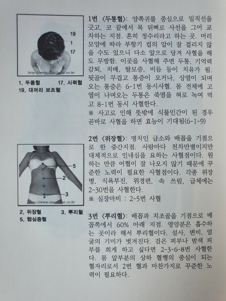 심천사혈요법 혈자리 잡기 : 네이버 블로그