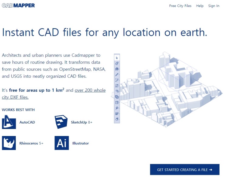 실제 도시맵 제작할 때 도로와 건물 불러오는 사이트 " Cad Mapper" : 네이버 블로그